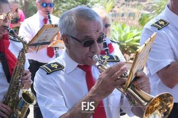 Misa y procesión en Telde en honor de María Auxiliadora/Francisco Javier Santana.